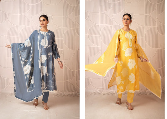 Druhi Naariti Muslin Pant Style Suits Exporter Gujarat