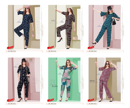 El Ns 173 A Mnt Reyon Co Ord Set Manufacturer Gujarat