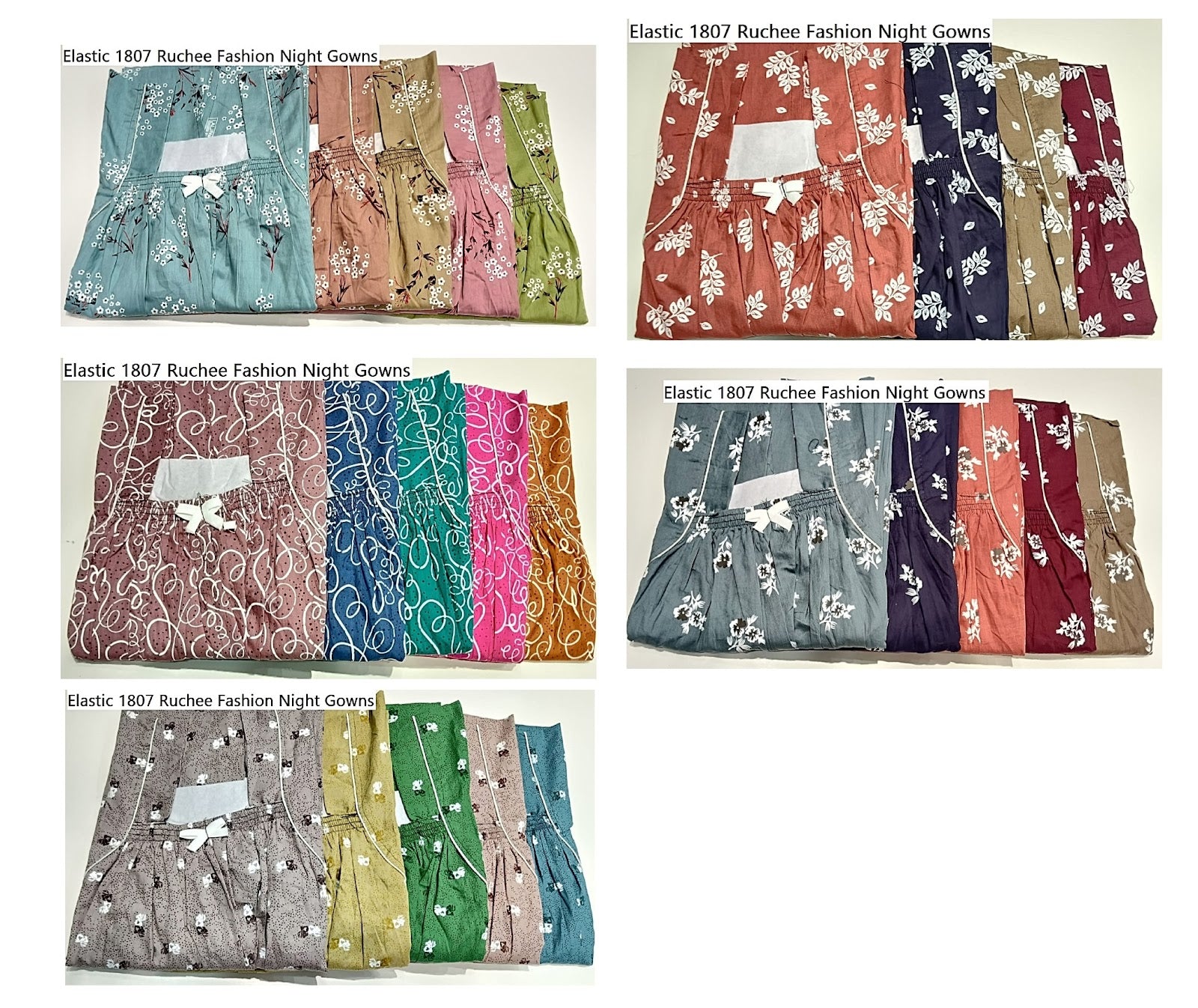 Elastic 1807 Ruchee Fashion Night Gowns Supplier Ahmedabad