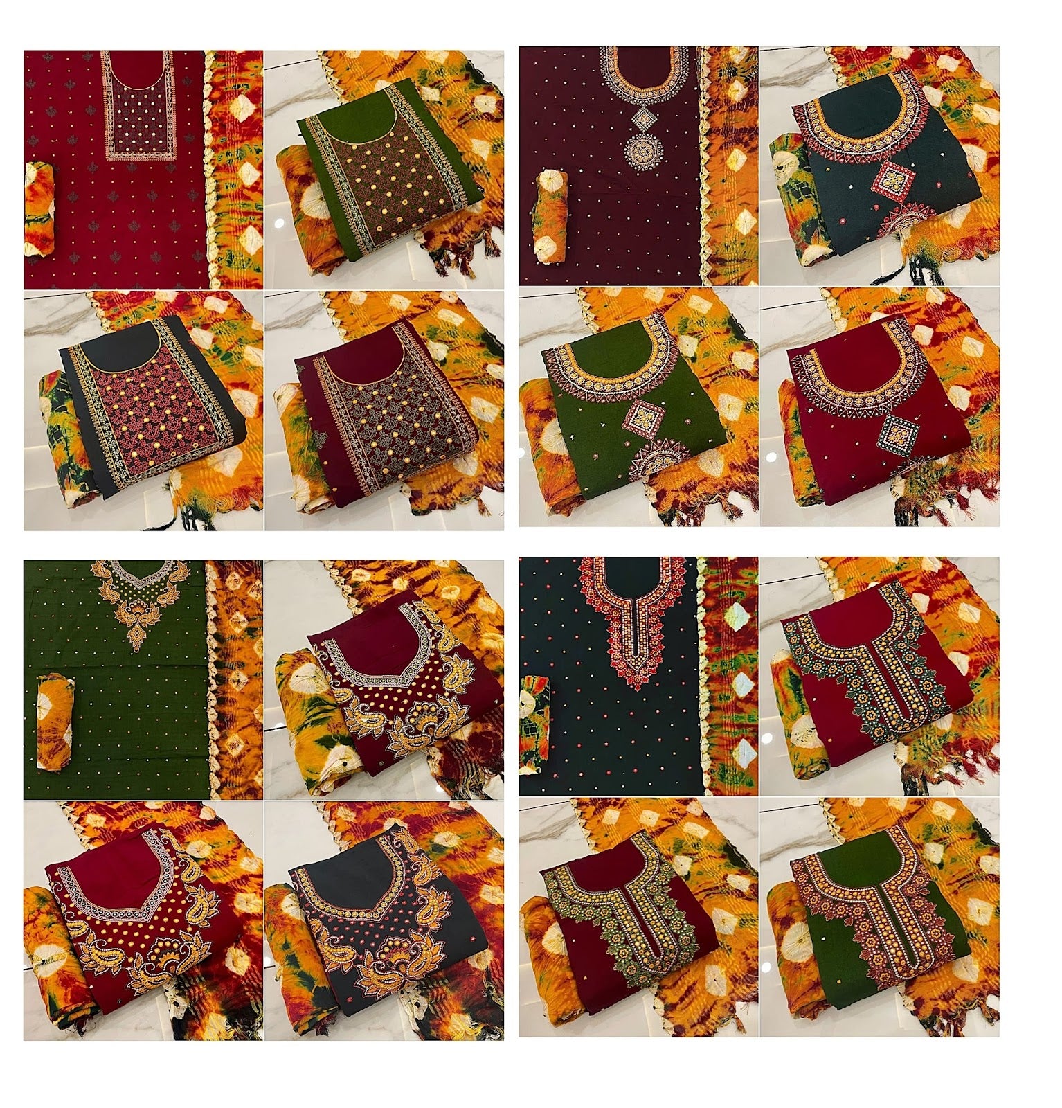 Embroidery Neck Balajit Rayon 14Kg Salwar Suits Exporter Gujarat