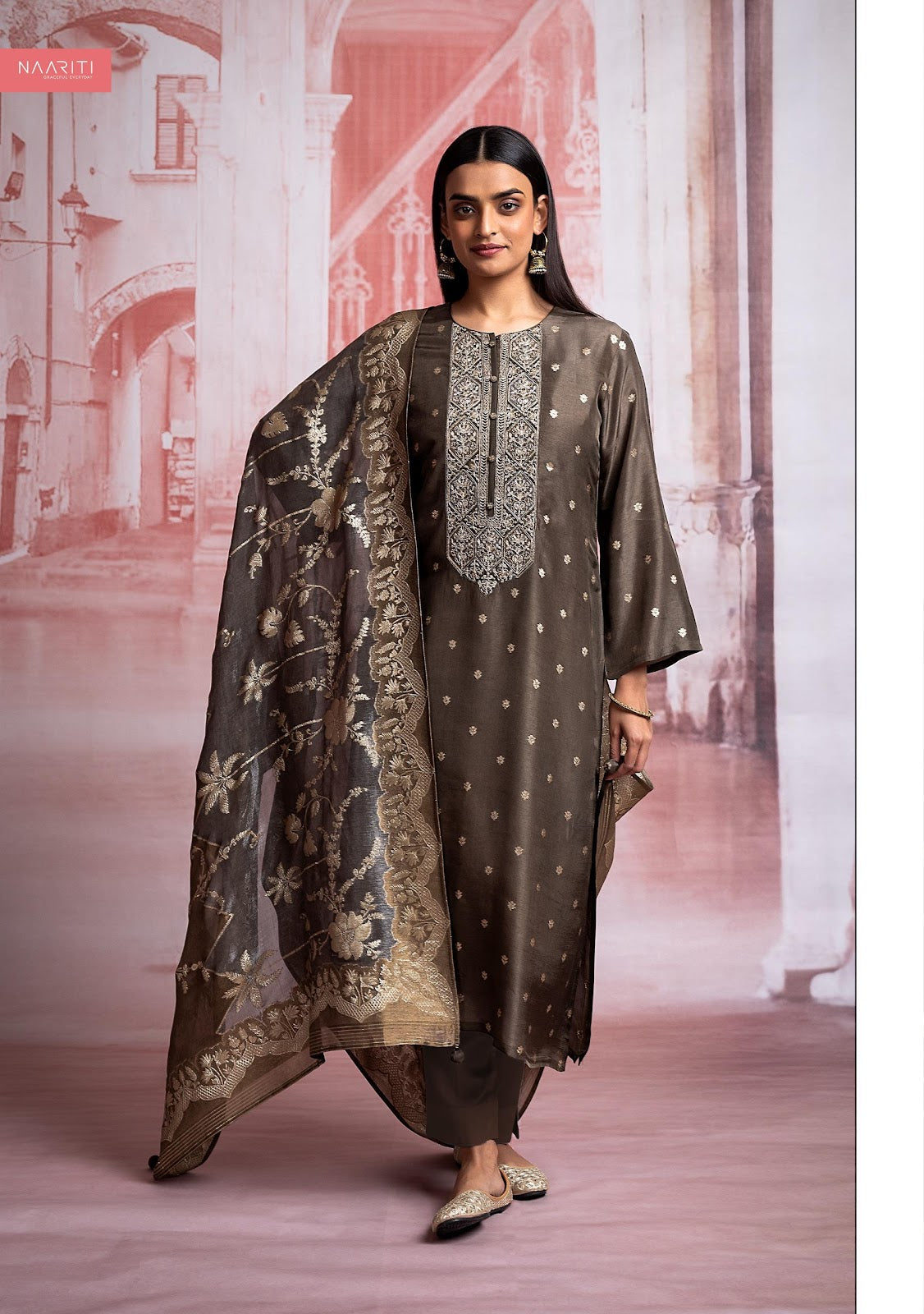 Ersheen Naariti Organza Pant Style Suits Wholesale Price
