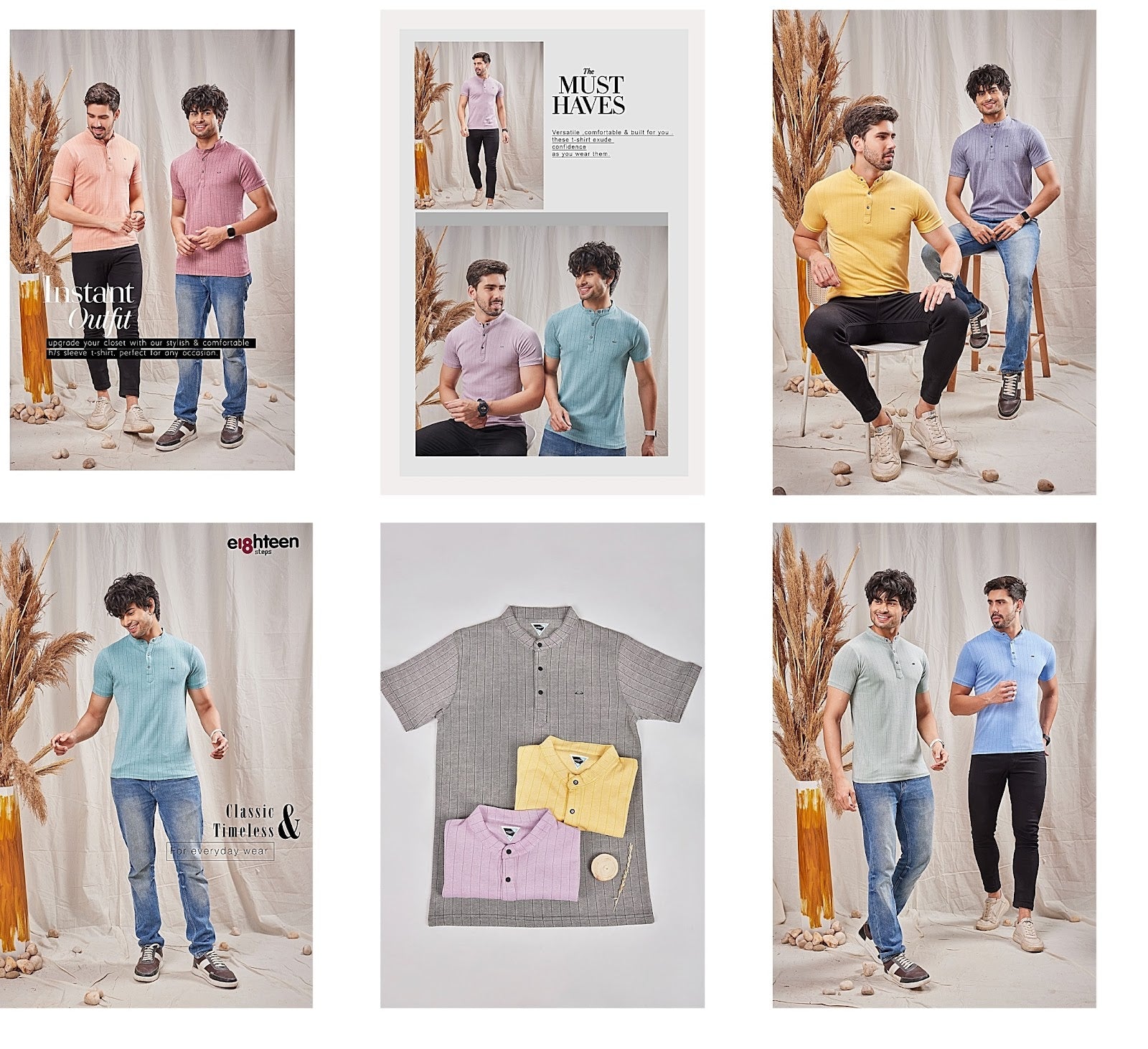 Es 4929 Eighteen Steps Bird Eye Mens Tshirts Wholesaler India