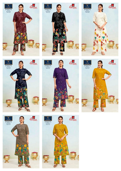 Eshita Vol 2 Vastra Ganpati Rayon Co Ord Set Supplier Gujarat