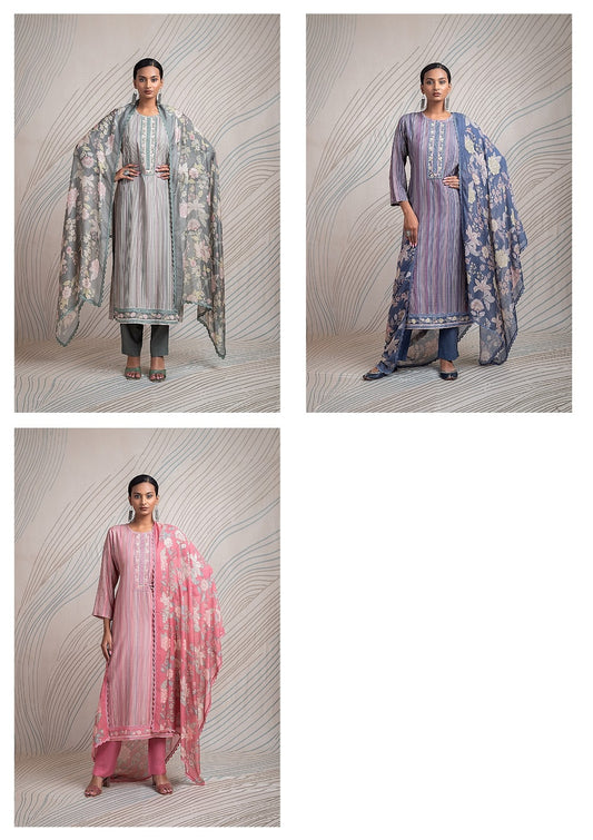 Etro Naariti Pure Muslin Pant Style Suits Wholesale