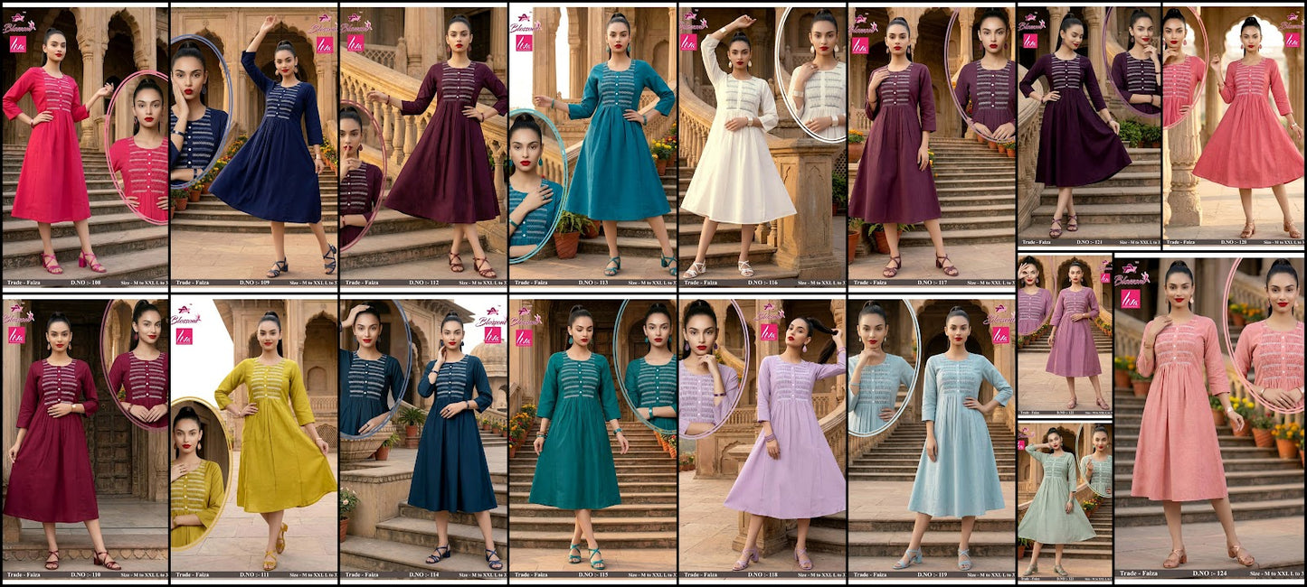 Faiza Jnx Vertican Anarkali Kurtis Wholesaler Gujarat