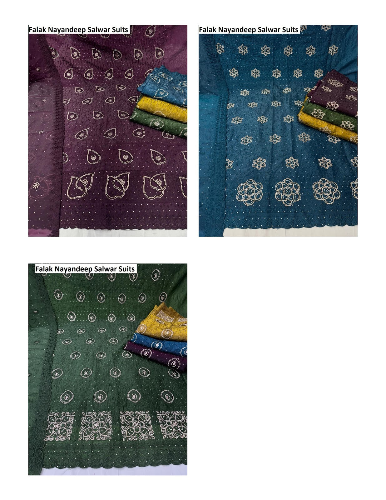 Falak Nayandeep Gold Crush Salwar Suits Wholesaler Ahmedabad
