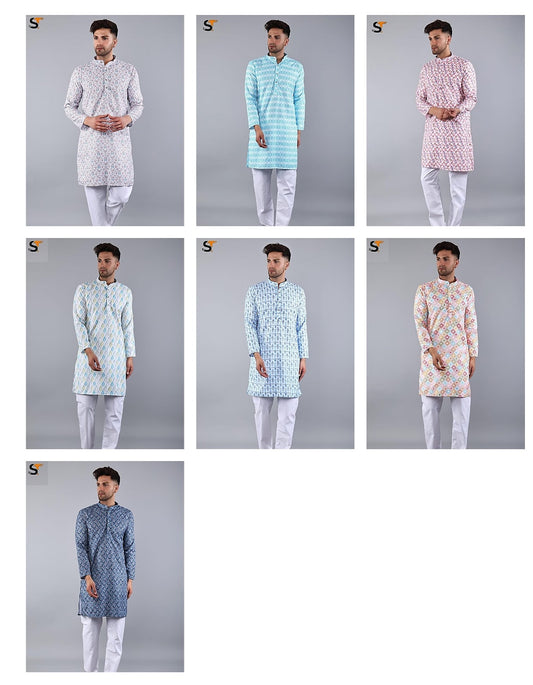 Festival Special 4.0 Salas Rayon Capsule Mens Kurta Wholesale Price