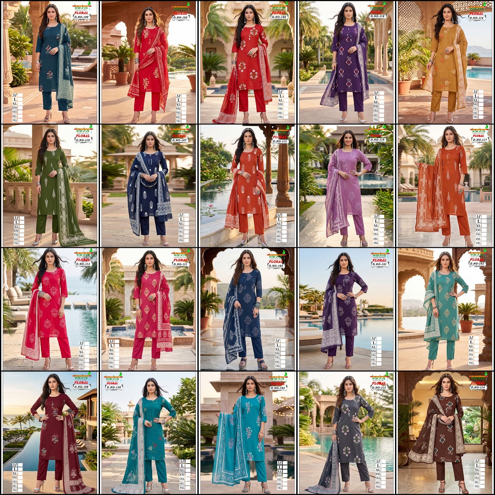 Floral Kanha Liva Reyon Readymade Pant Style Suits Exporter Ahmedabad