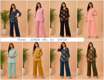 Flower 220626 Mfs Cotton Co Ord Set Manufacturer Ahmedabad