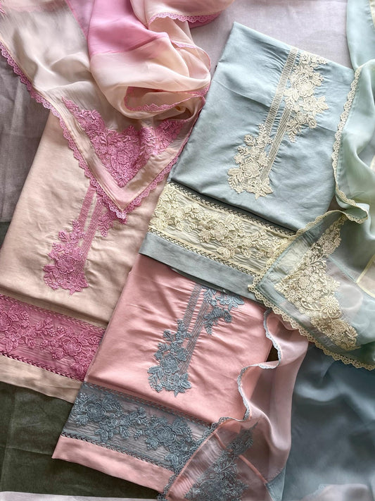 Foret Naariti Pure Linen Pant Style Suits Supplier Ahmedabad