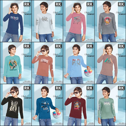 Full Sleeves 2207 Rk Tencil Boys Tshirt Wholesale Rate