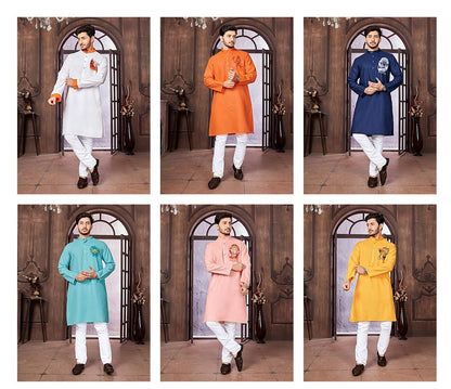 Ganpati Ji Special Salas Cotton Mens Kurta Exporter