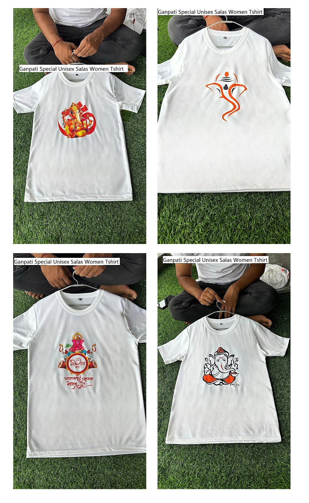 Ganpati Special Unisex Salas Women Tshirt Wholesaler India
