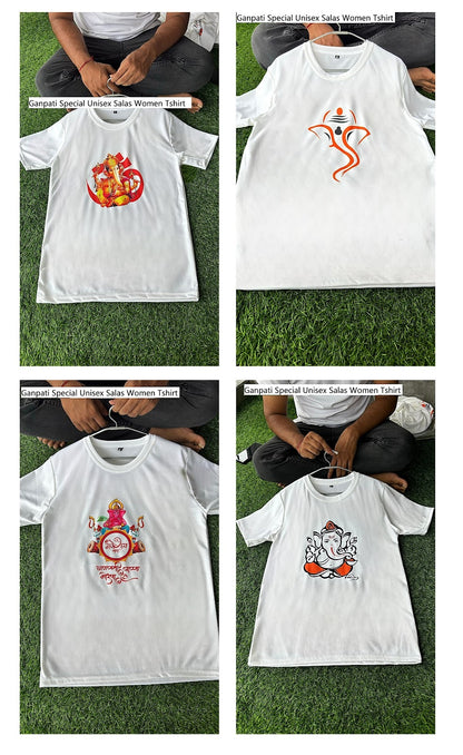 Ganpati Special Unisex Salas Women Tshirt Wholesaler India