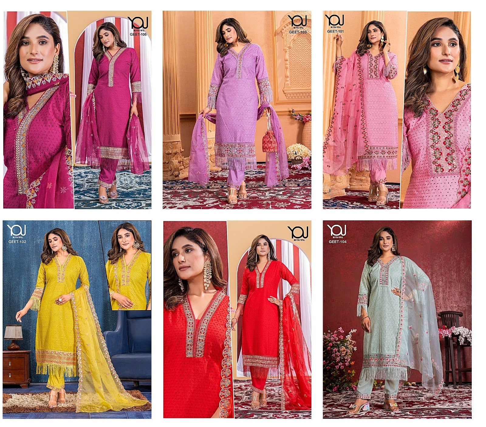 Geet You Cotton Readymade Pant Style Suits Manufacturer Ahmedabad