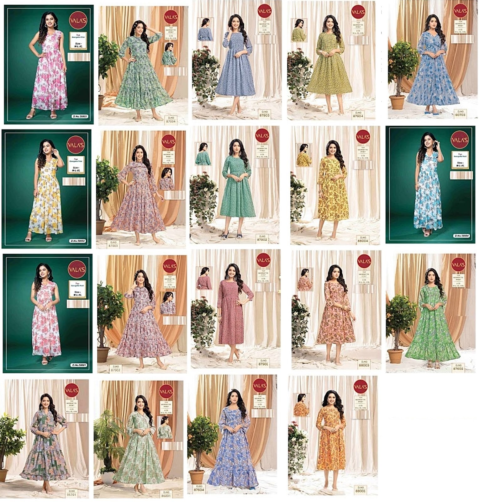 Georgette-Anarkali Valas One Piece Supplier