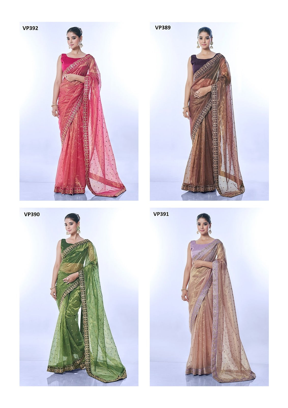 Golden Thar Fashion Berry Net Sarees Supplier