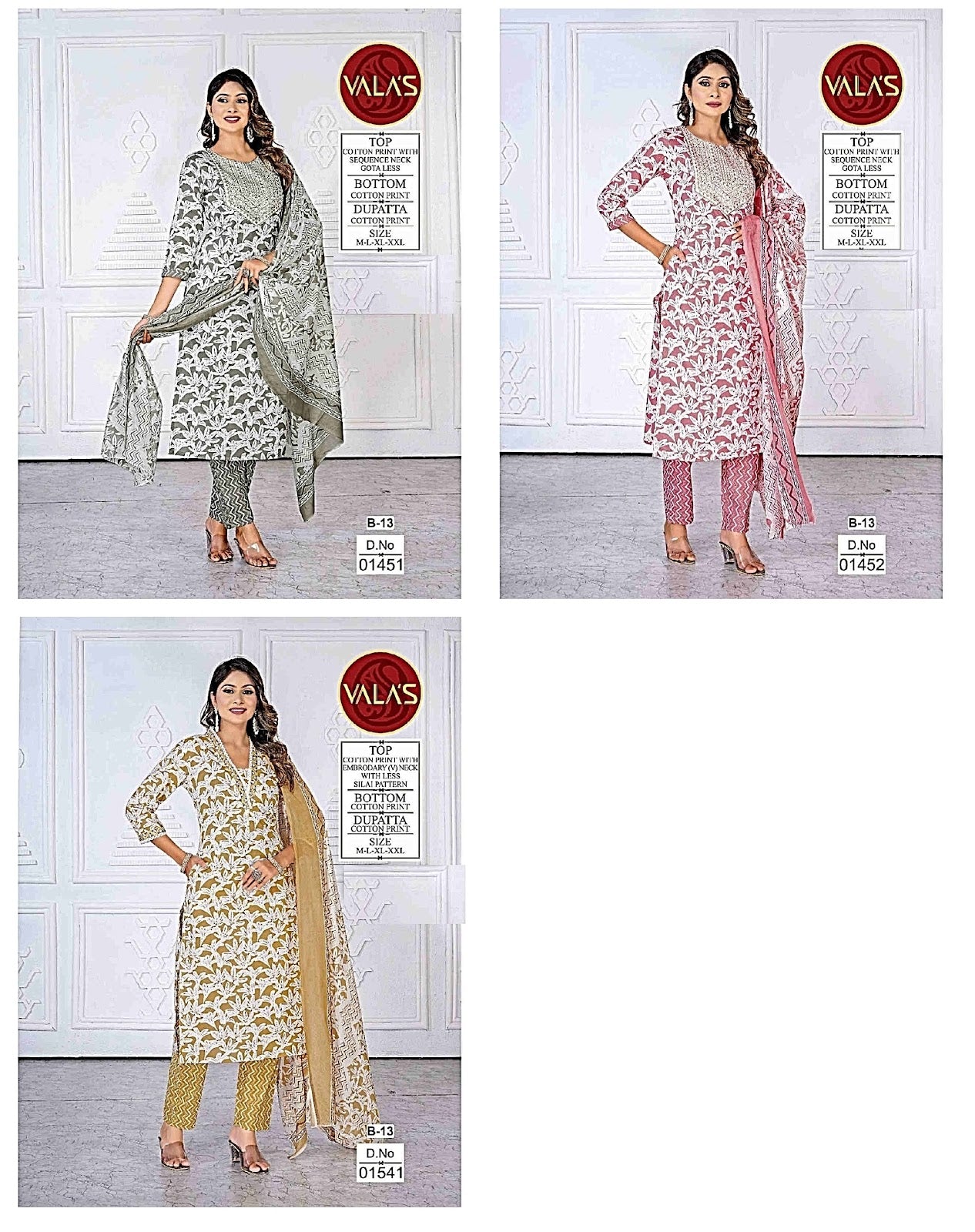 Gota Lace Valas Cotton Readymade Pant Style Suits Wholesaler Ahmedabad