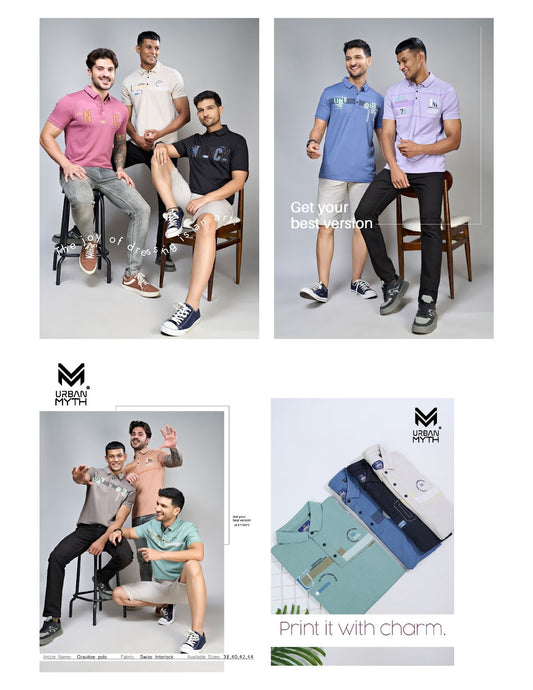 Gravitee Polo Urban Myth Swiss Mens Tshirts Supplier