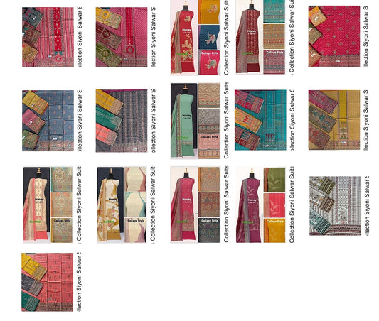 Grils Collection Siyoni Muslin Silk Salwar Suits Exporter India