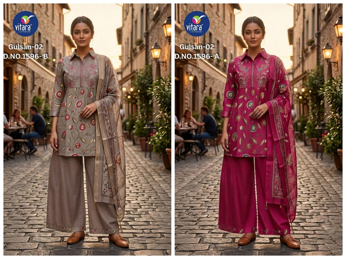 Gulsan 2 Vitara Vetican Readymade Suits Supplier