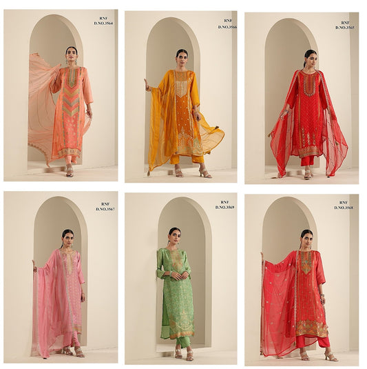 Gulshan Renik Fashion Viscose Jacquard Readymade Pant Style Suits Wholesaler India