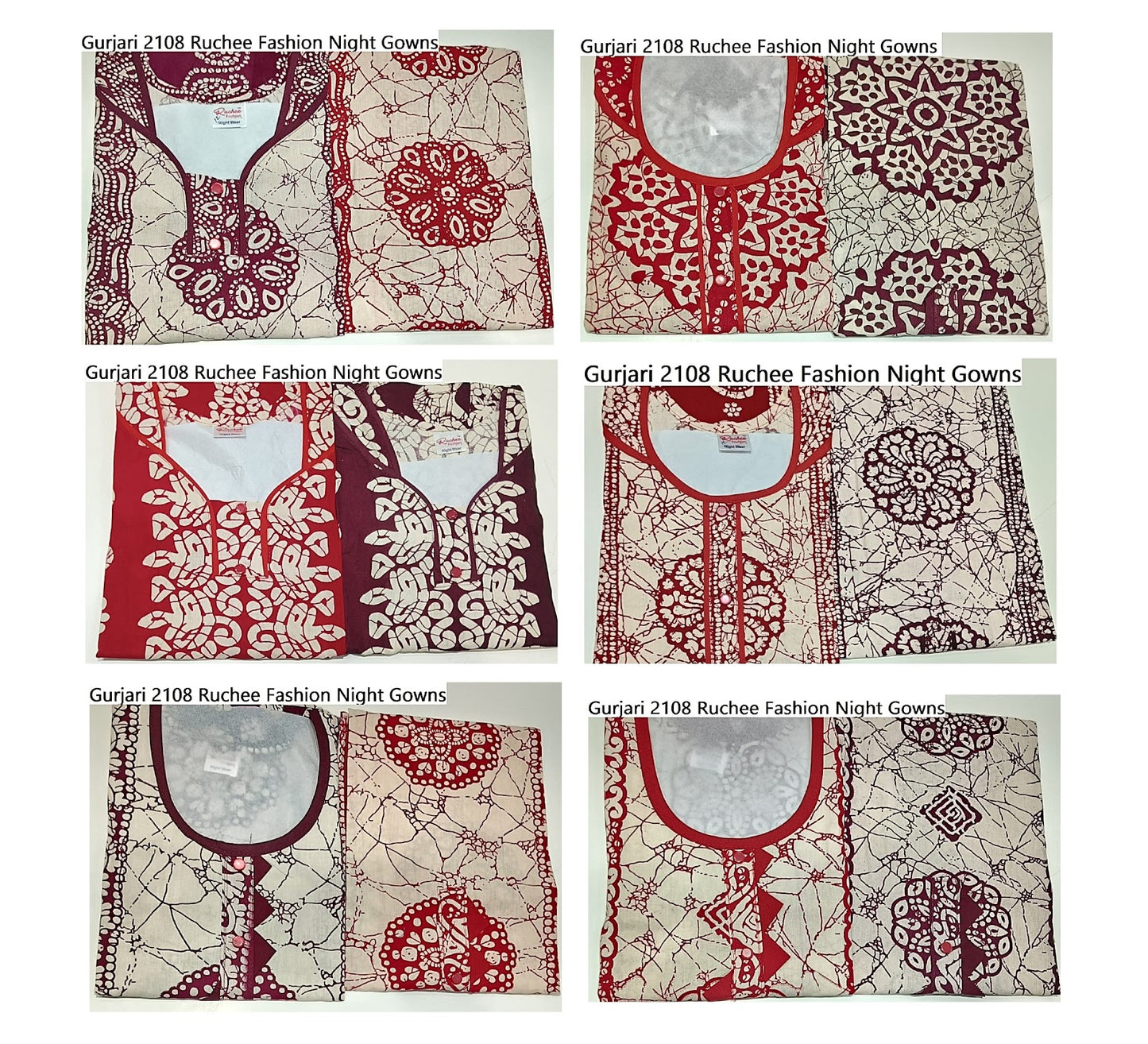 Gurjari 2108 Ruchee Fashion Night Gowns Wholesale