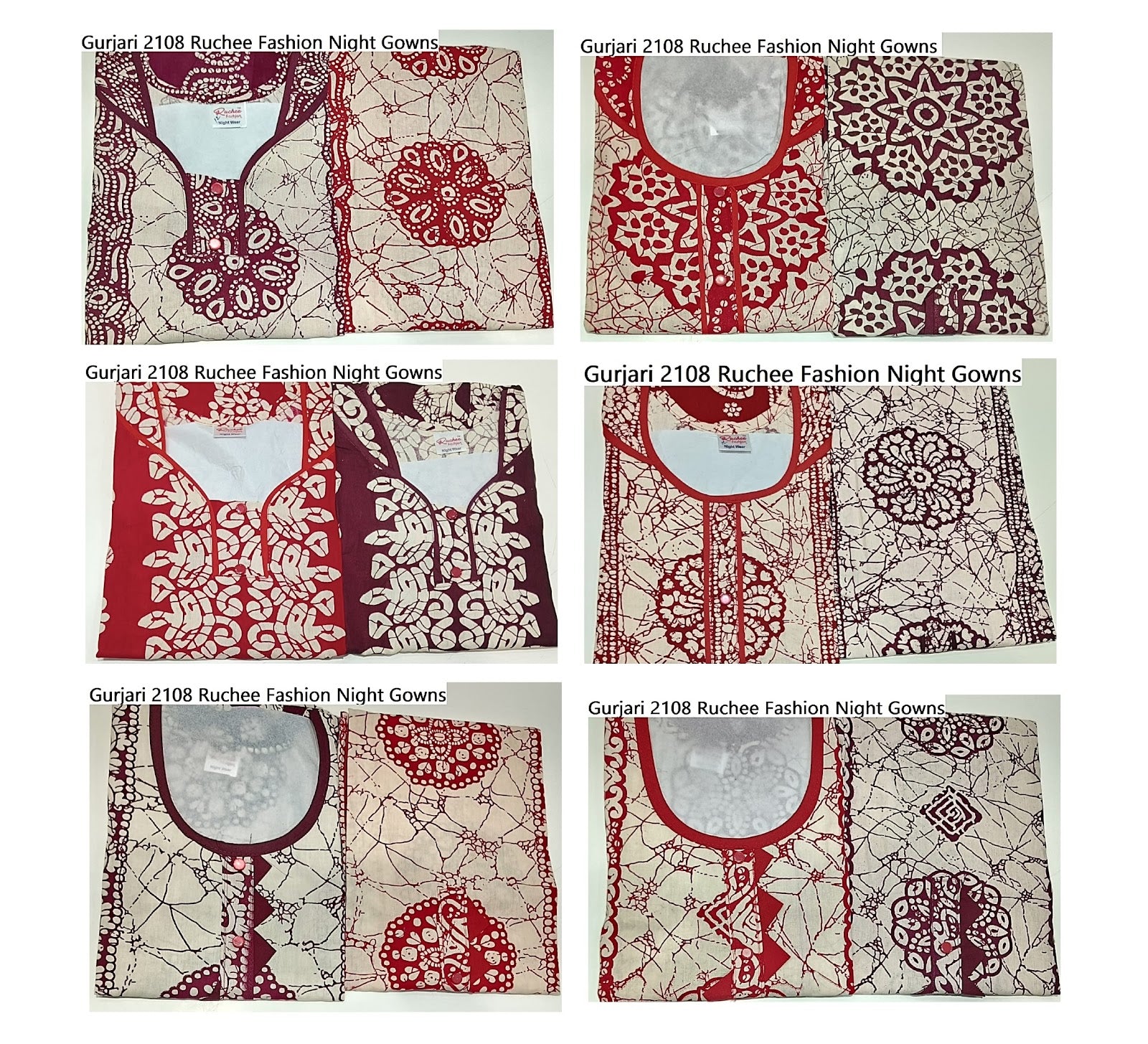 Gurjari 2108 Ruchee Fashion Night Gowns Wholesale