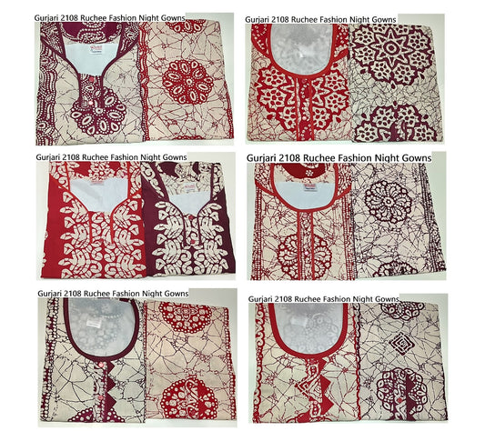 Gurjari 2108 Ruchee Fashion Night Gowns Wholesale