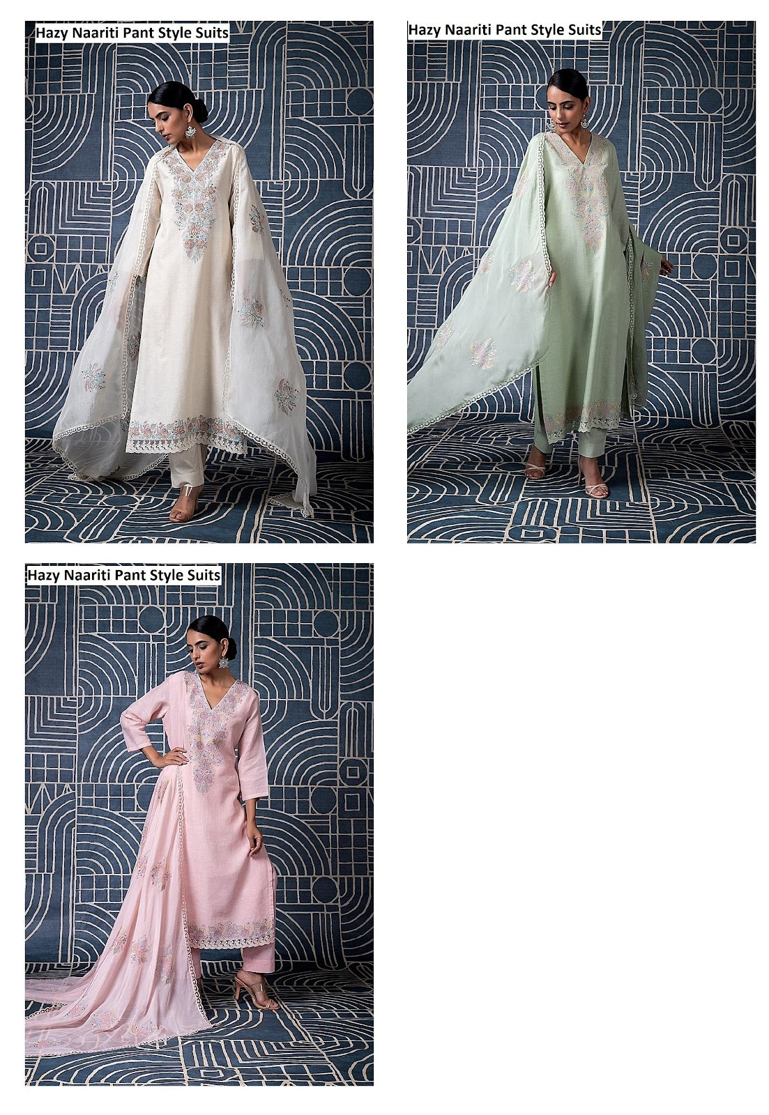 Hazy Naariti Linen Pant Style Suits Exporter India