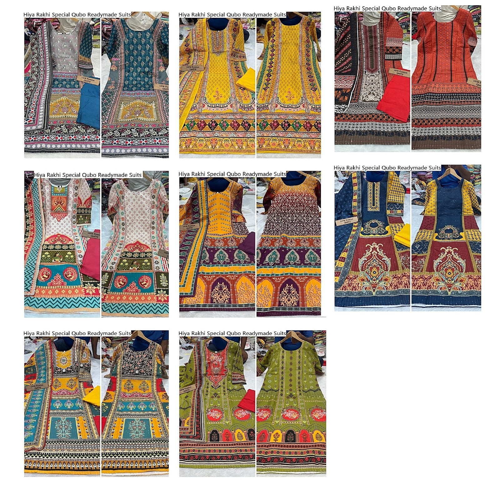 Hiya Rakhi Special Qubo Muslin Readymade Suits Exporter Gujarat