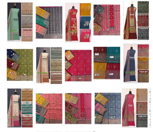 Honey Handwork Siyoni Muslin Salwar Suits Wholesaler