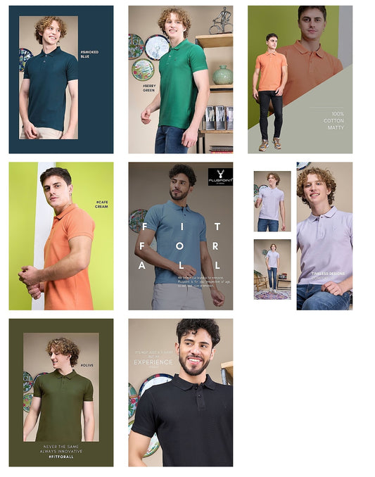 Iho E 215-A Pluspoint Pure Cotton Mens Tshirts