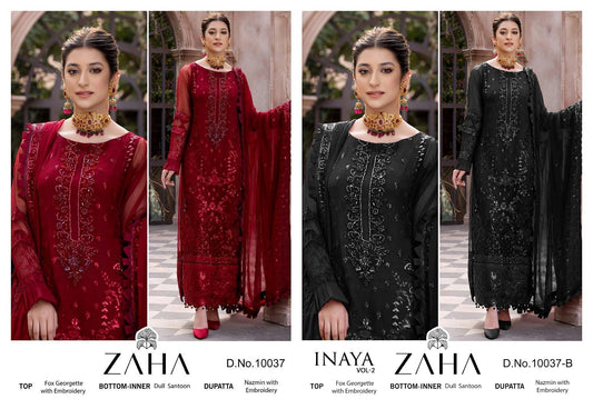 Inaya Vol 2 Zaha Georgette Pakistani Salwar Suits Wholesaler