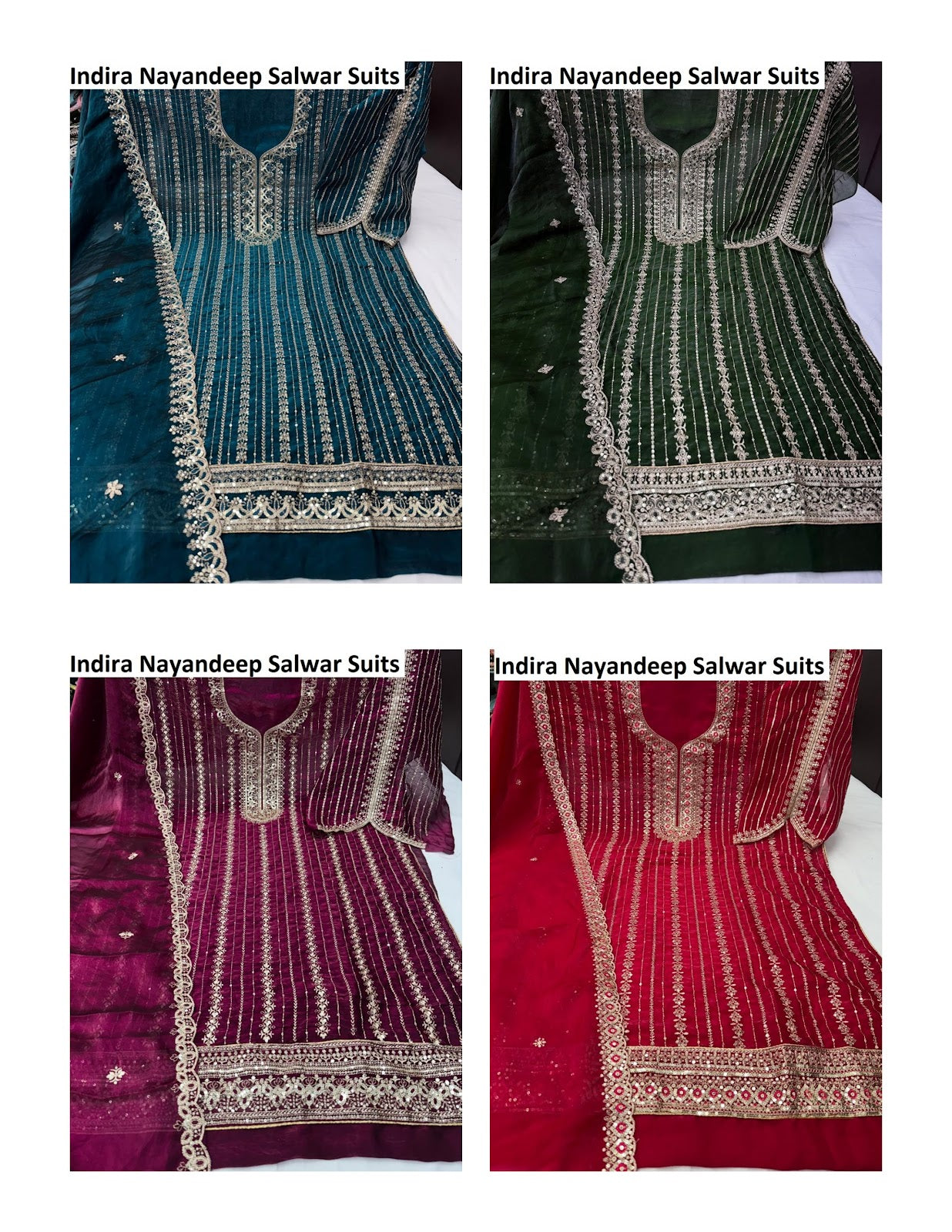 Indira Nayandeep Satin Salwar Suits Manufacturer India
