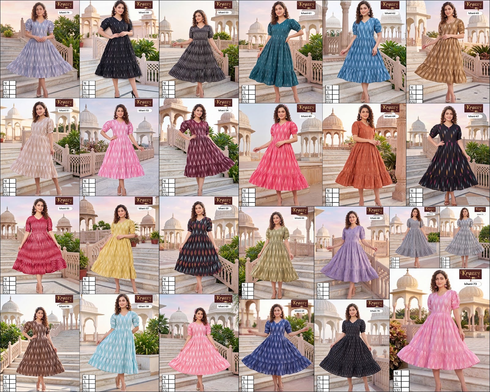 Ishani Krazzy 2807 Kanha Ikkat One Piece Wholesaler India