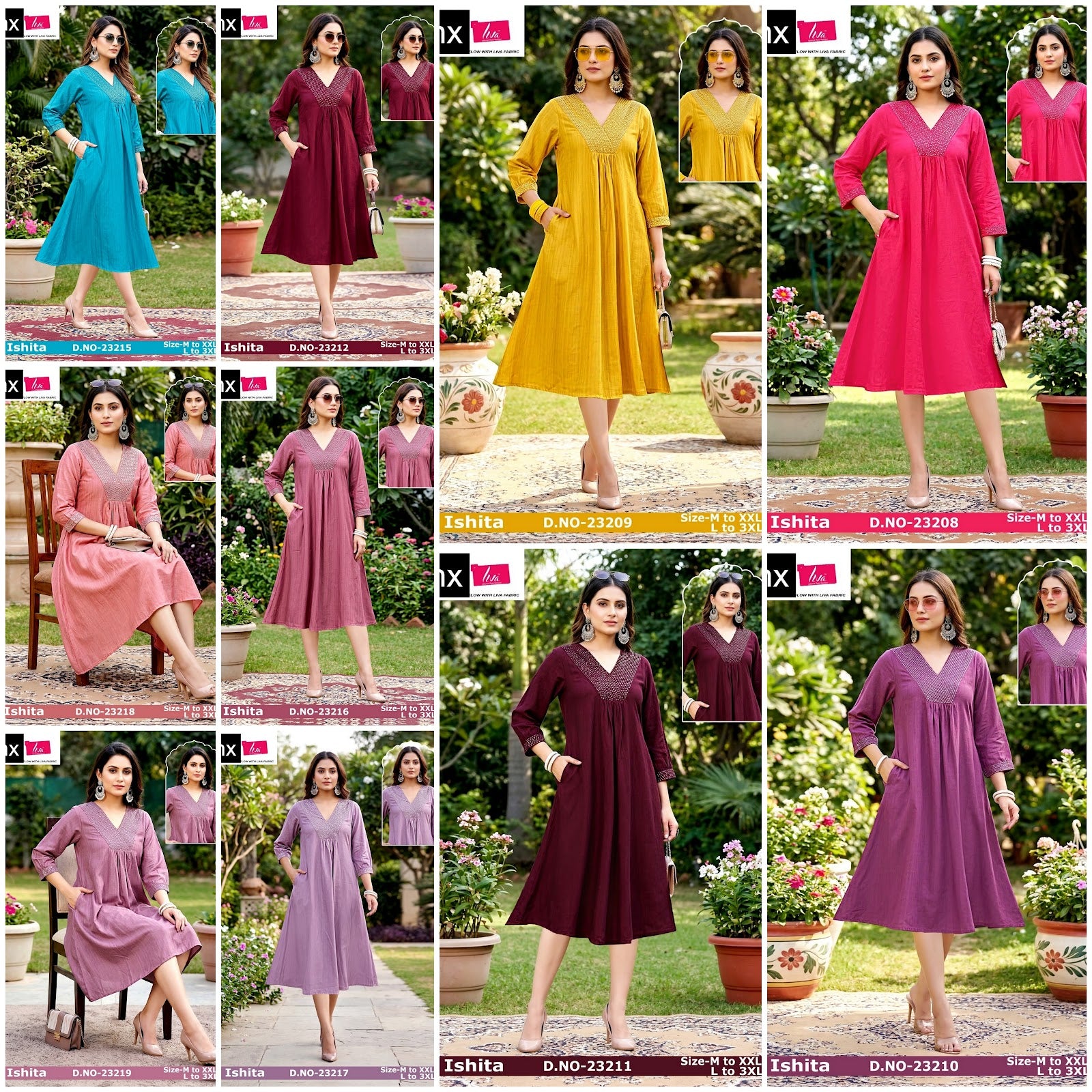 Ishita Jnx Vertican Kurti With Pocket Exporter Gujarat