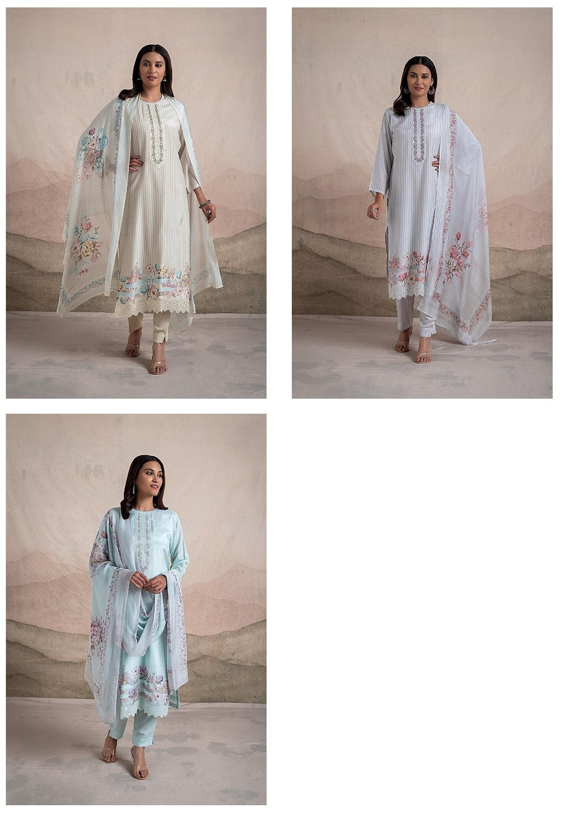 Ithi Naariti Pure Muslin Pant Style Suits Wholesaler