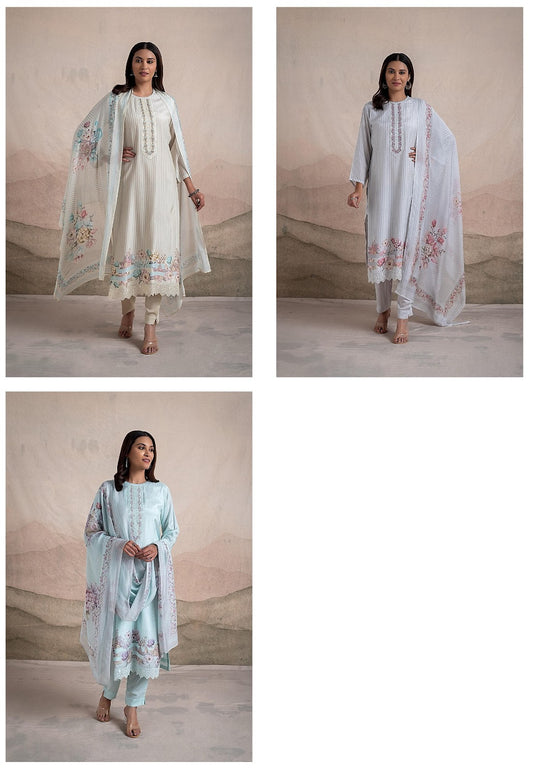 Ithi Naariti Pure Muslin Pant Style Suits Wholesaler