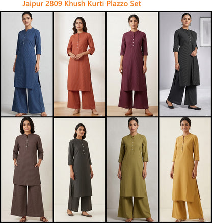 Jaipur 2809 Khush Katha Kurti Plazzo Set Wholesaler