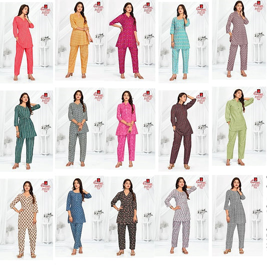 Jaipuri Coat Vol 7 Ganpati Cotton Co Ord Set Wholesale