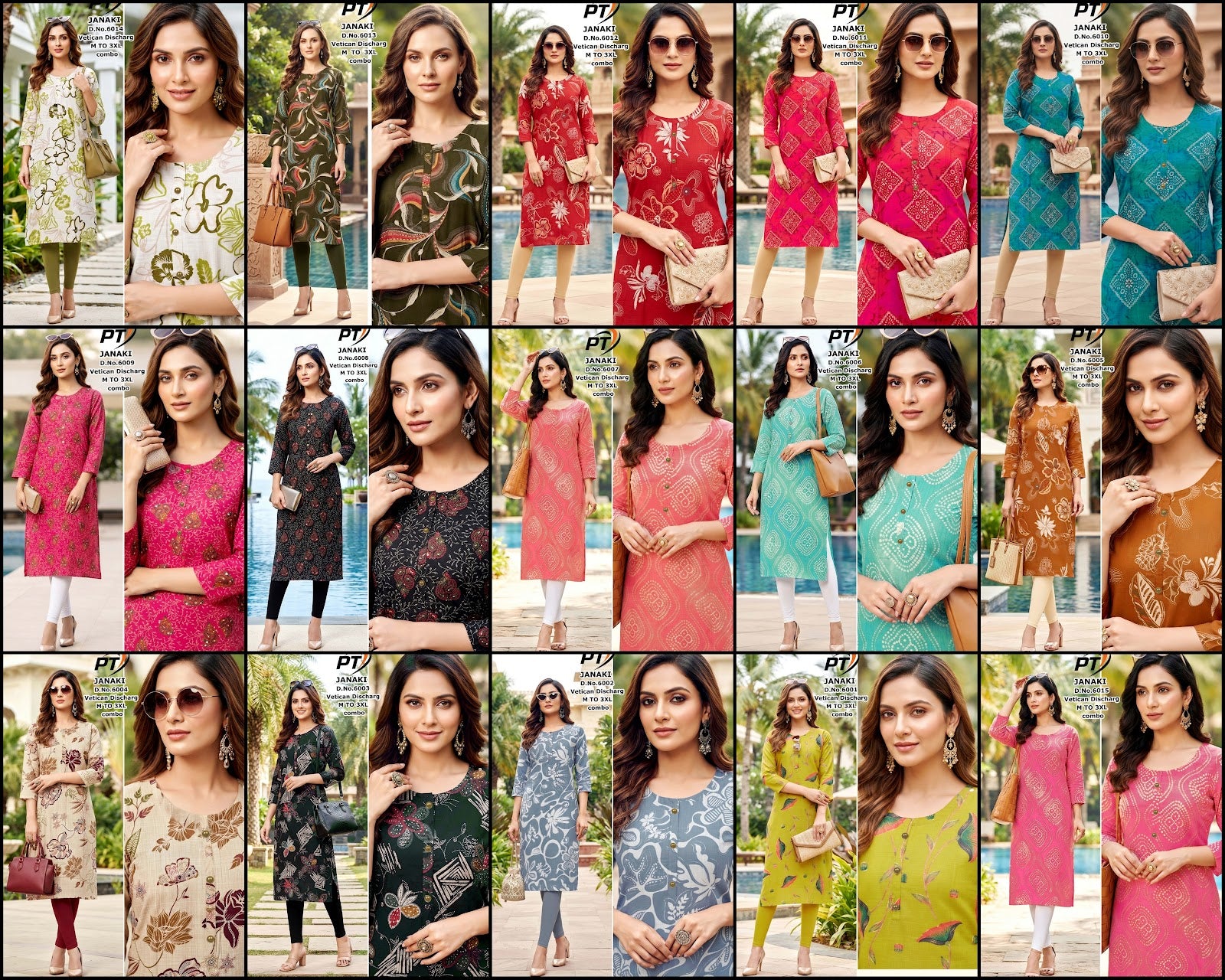 Janaki Pt Vertican Straight Cut Kurtis Exporter