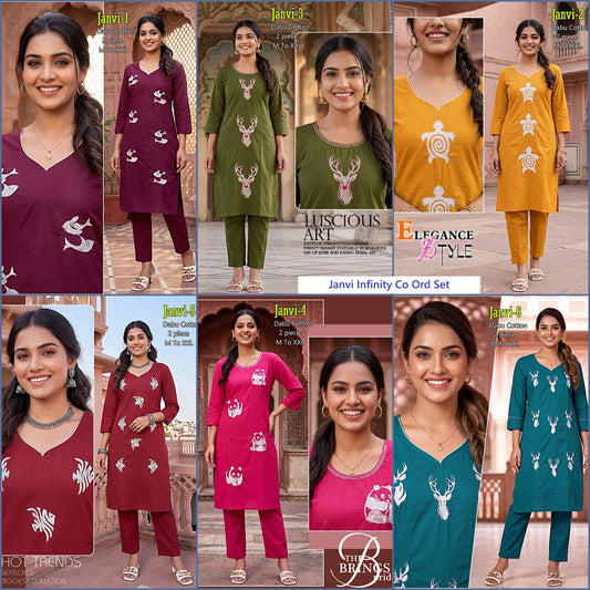 Janvi Infinity Dhabu Cotton Co Ord Set Manufacturer Gujarat