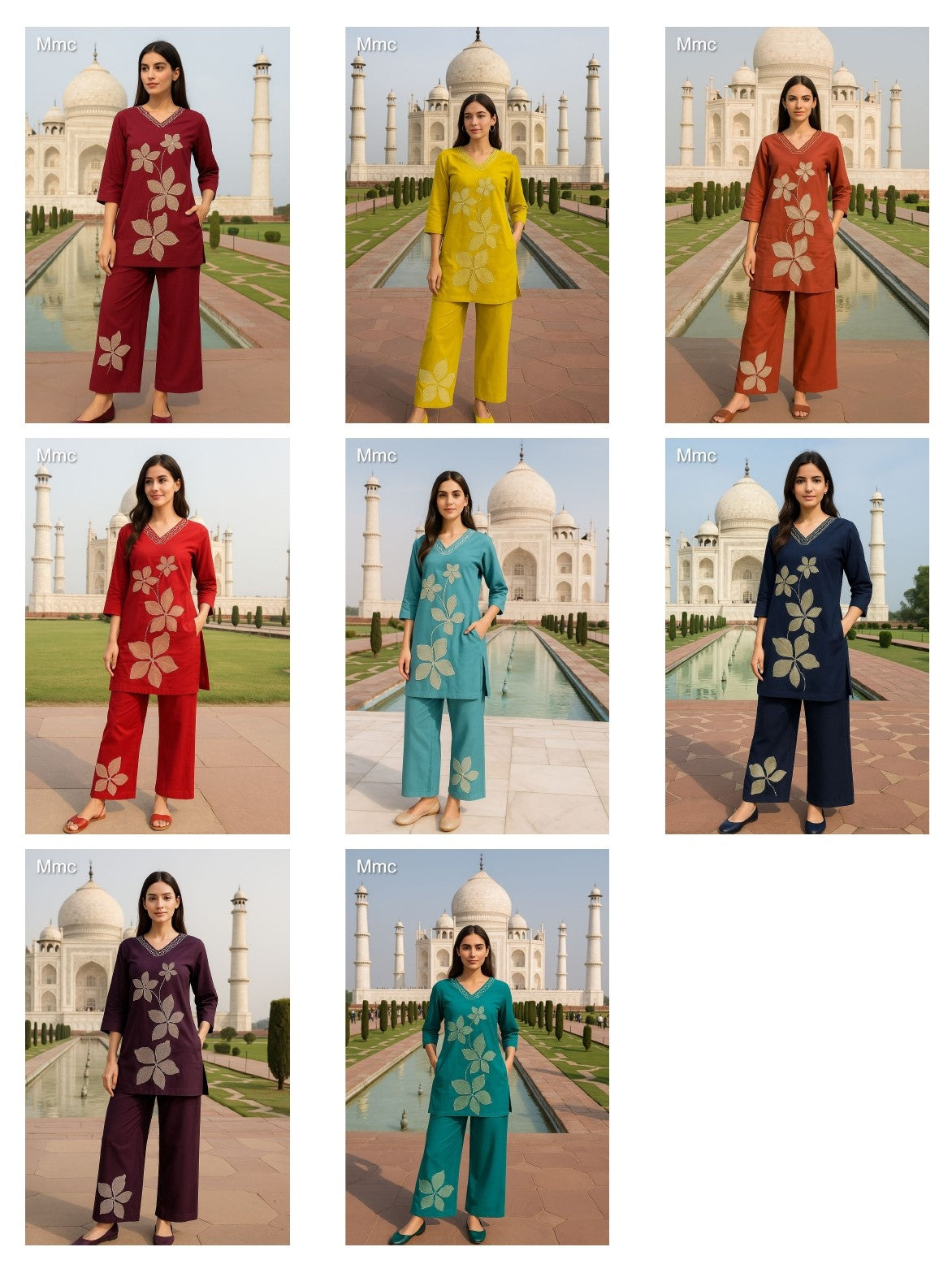 Jasmine Flower Mmc Vatican Co Ord Set Wholesale Rate