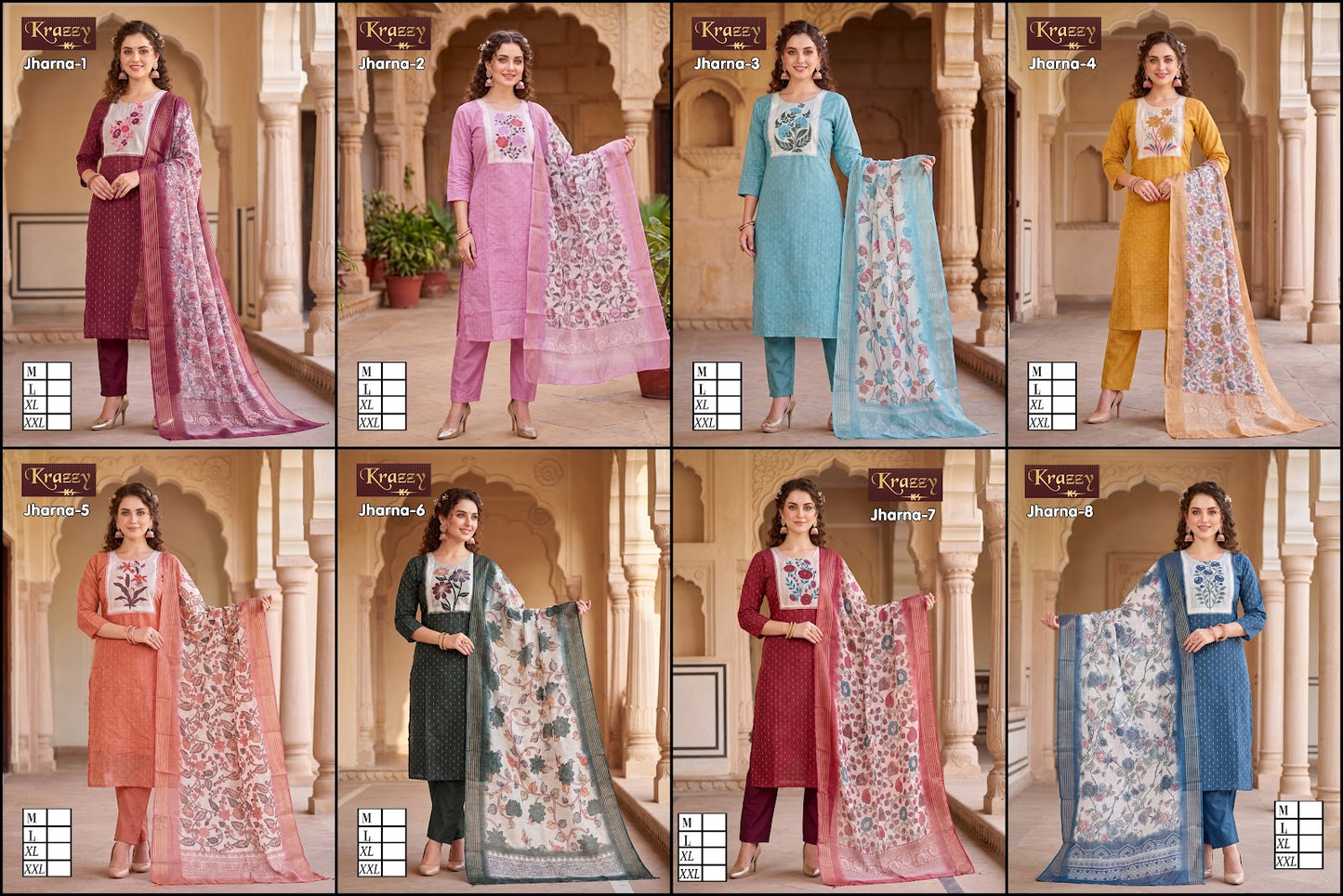 Jharna Krazzy Kanha Readymade Pant Style Suits Manufacturer Gujarat