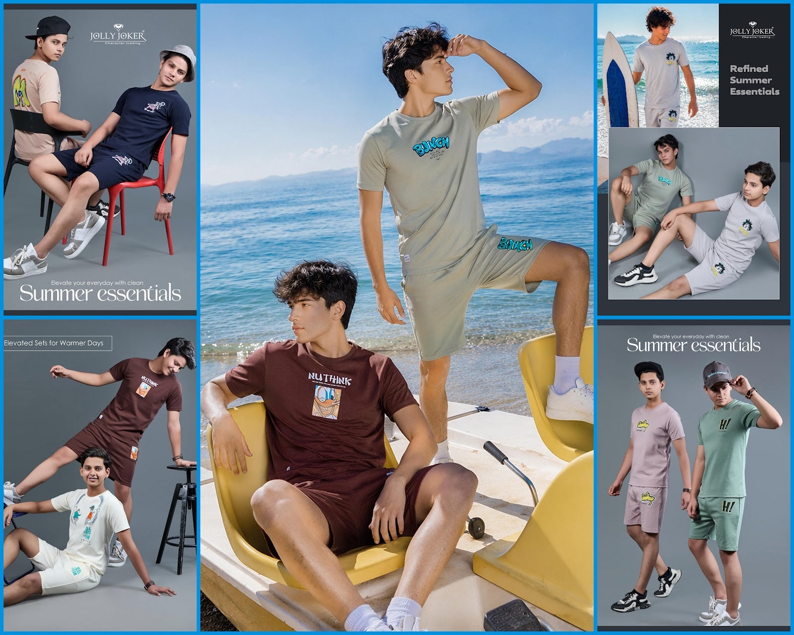 Jj 1546 Jolly Joker Canvas Boys Co Ord Set Supplier India