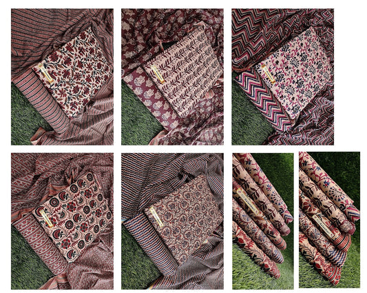 Kalamkari Vol 5 Snp Cotton Satin Salwar Suits Exporter Ahmedabad