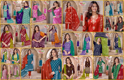 Kalindi Vol 24 Gopi Art Cotton Pant Style Suits Supplier Gujarat