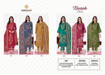 Kanak Vol 1 Suryajyoti Jaam Satin Pant Style Suits Wholesale Price