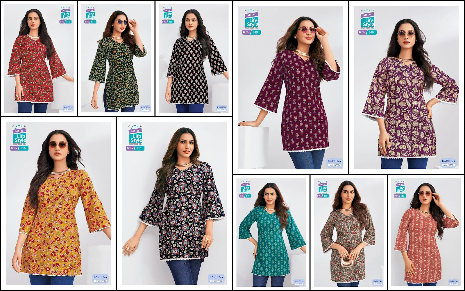 Kareena Mcm Lifestyle Cotton Short Kurtis Manufacturer